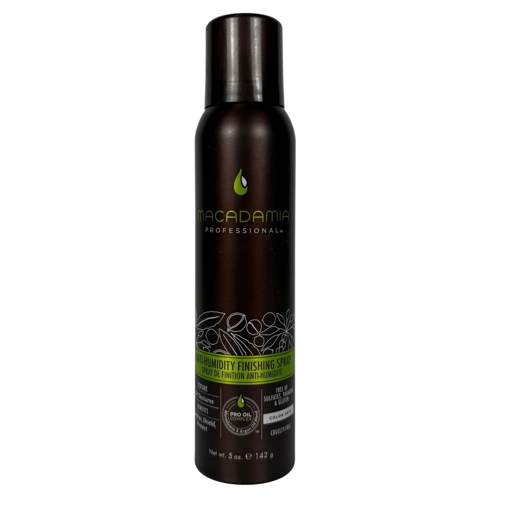 Macadamia Anti-Humidity Finishing Spray Frizz Control All Textures 5 oz
